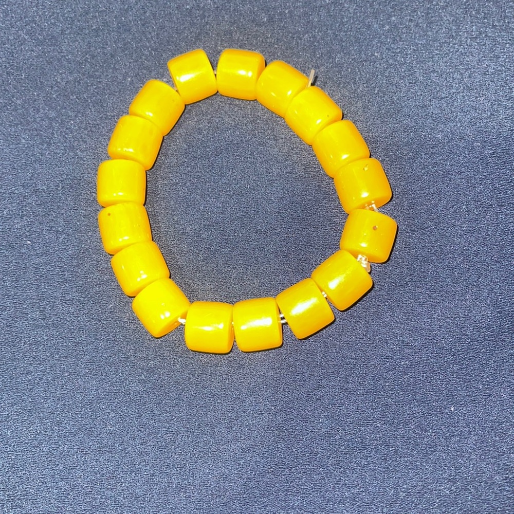 Real amber stone Hand made bracelet